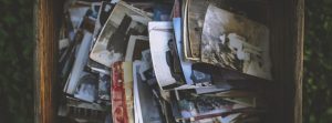Box of old photographs.