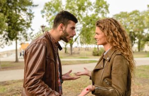 Arguing couple